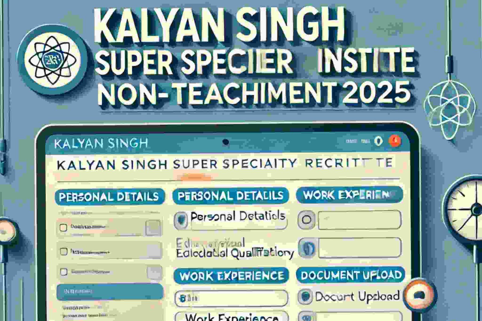 Kalyan Singh KSSSCI Non Teaching Online Form 2025